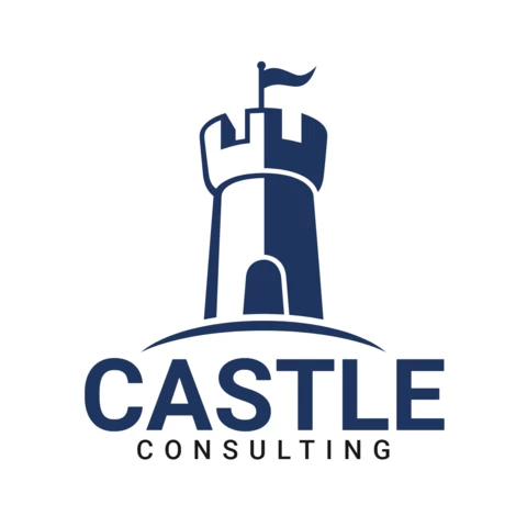 Schlossturm Logo Design Vorlage