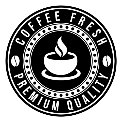 Modello di logo per caffetteria