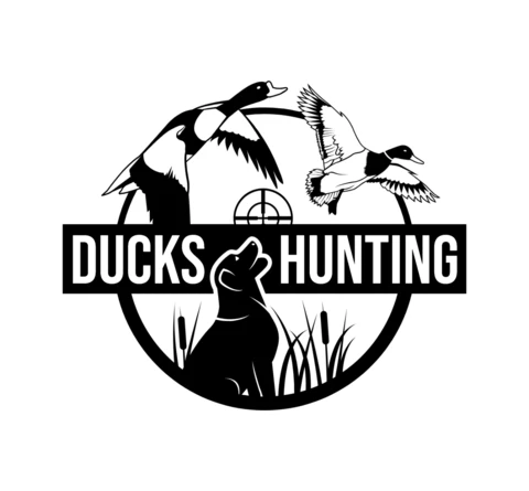 Duck Hunting Logo Design Template