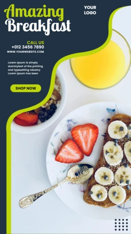Striking Visual Ad Instagram Story Post Design Template