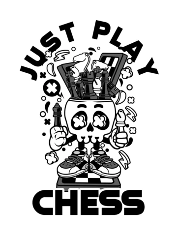 Just Play Chess T-shirt Design Template