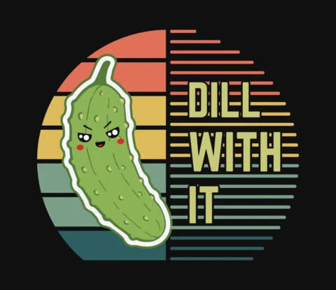 Pickle Vegan Funny Quote T-Shirt Design Template