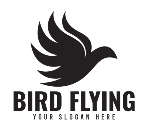 Flying Bird Logo Design Template