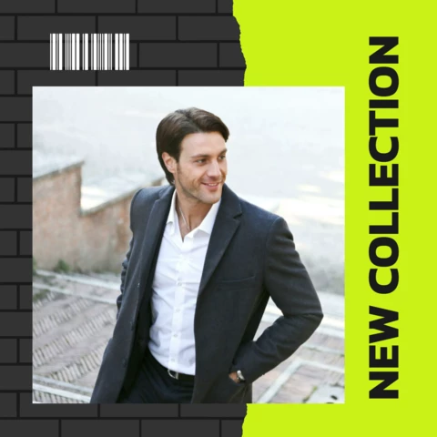 Nouvelle collection moderne street fashion social media story design template
