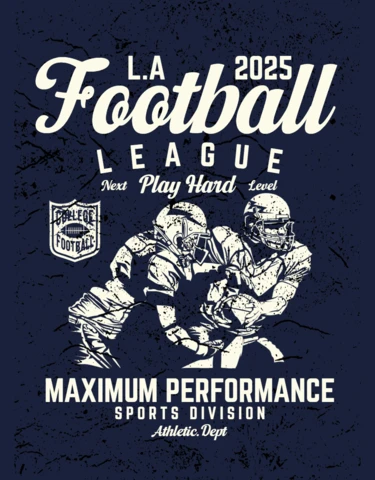 American Football League T-shirt Design Template
