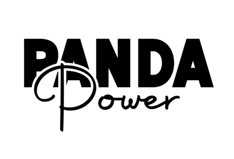 Panda Power T-Shirt Design Template