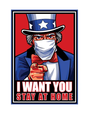 Uncle Sam Quote Classic USA Poster Design Template