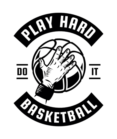 Play Hard Basketball T-Shirt Design Template