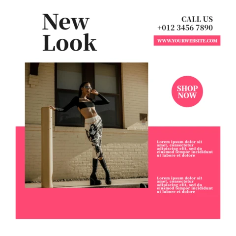 Fashion And Style Sale Instagram Post Design Template
