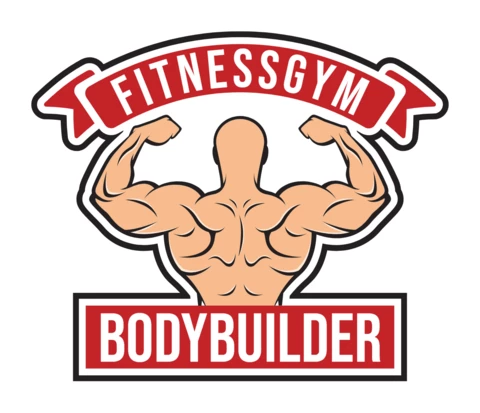 Modello di progettazione logo colorato palestra fitness