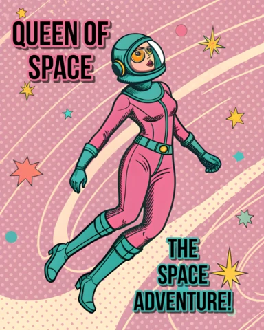 Modèle de conception d'affiche d'aventure spatiale rétro