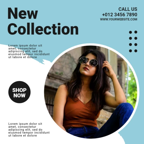 New Collection Sale Instagram Post Design Template
