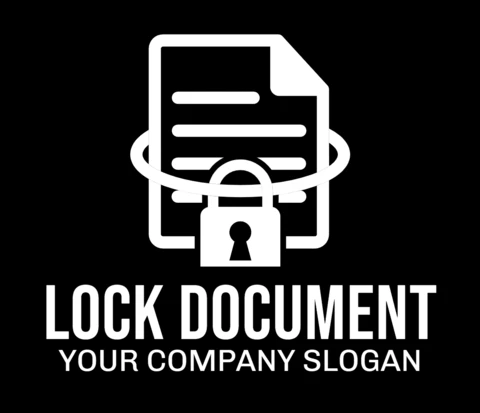 Szablon logo blokady dokumentów
