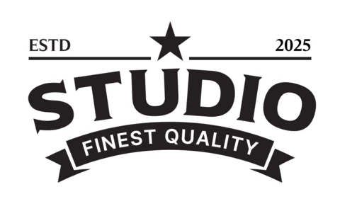 Modèle de logo de studio