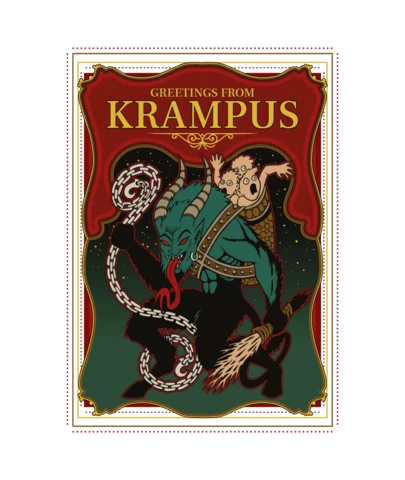 Modèle de t-shirt "Greetings from krampus" (Salutations de Krampus)