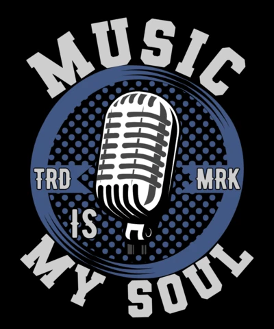 Vintage Music Microphone Design Template for Creative Projects