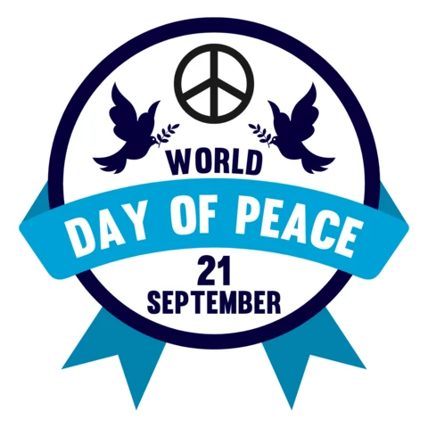 World Peace Day Logo Design Template