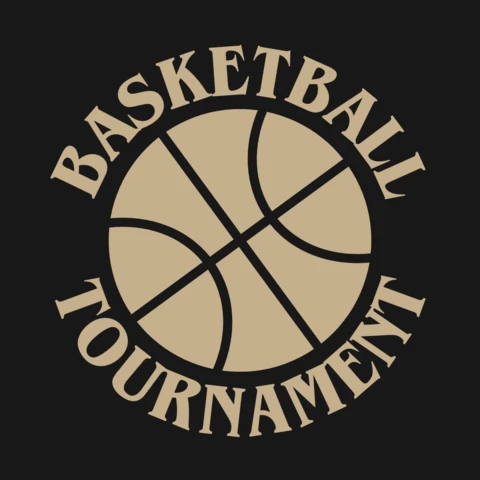Basketball Tournament Sports Vintage Design For Merchandising Template