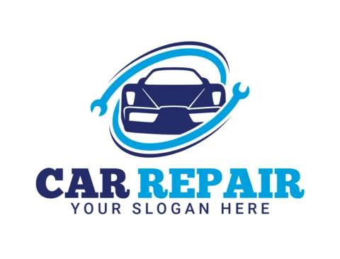 Designvorlage für das Logo eines Autoreparaturdienstes