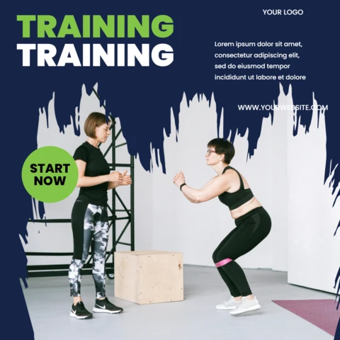 Training Gym Social Media Post Design Template