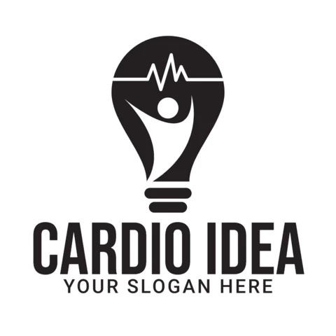 Kardio idee medizinische gesundheit logo entwurfsvorlage