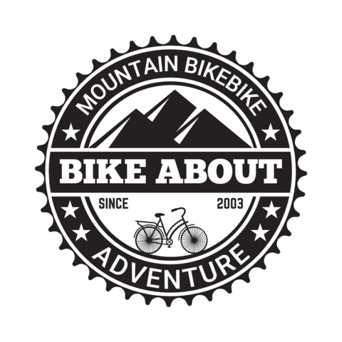 Adventure Mountain Bike Club Logo Design Template