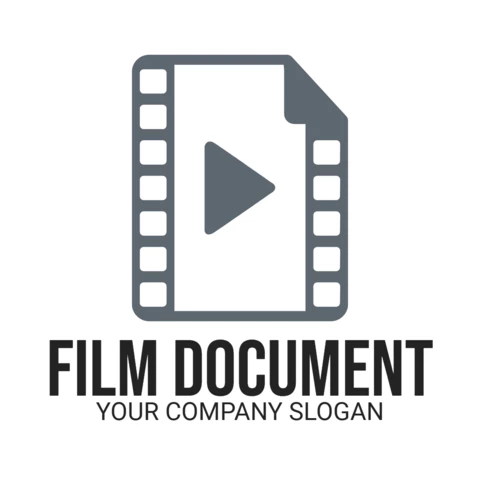 Szablon projektu logo dokumentu filmowego