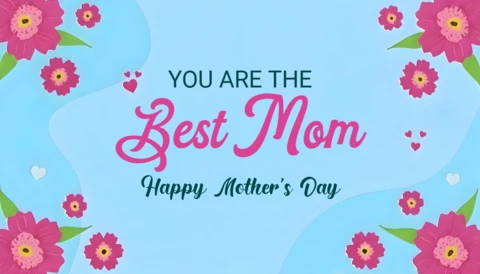 Diseño de plantilla de tarjeta floral para el día de la madre - celebre a la mejor madre