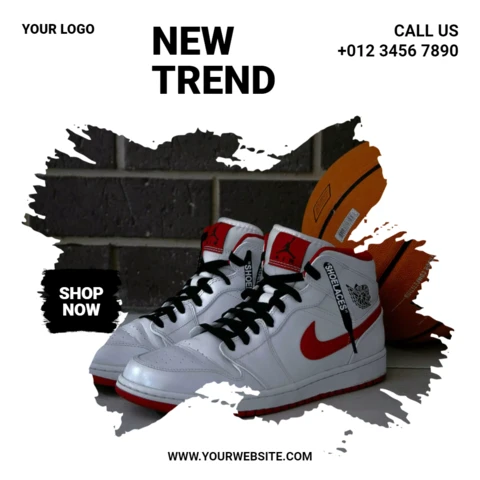 New Trend Sneakers Social Media Post Design Template