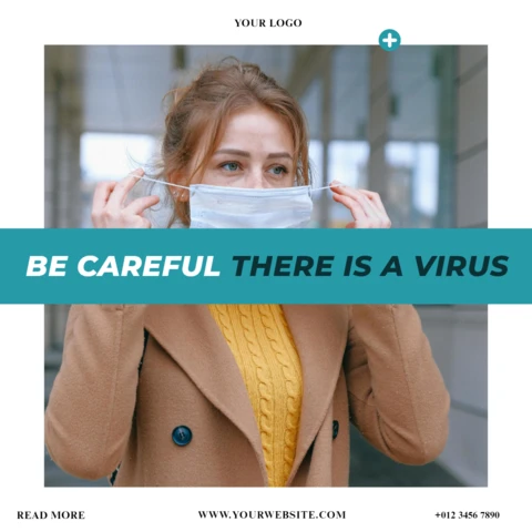 Hospital and Healthcare Advertising Social Media Post Design Template