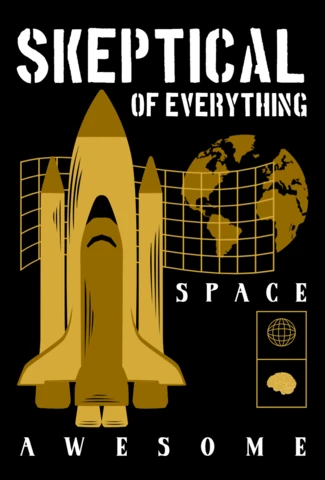 Plantilla de diseño gráfico de transbordador espacial para ropa y productos.