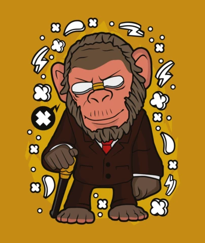 Monkey King Pop Culture T-Shirt Design Template