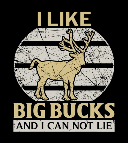 Modelo de design rústico vintage: gosto do estilo gráfico big bucks
