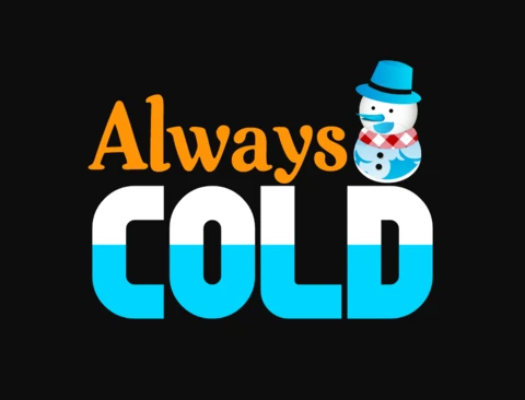 Plantilla de diseño de camiseta Always cold snowman