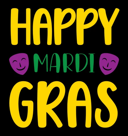 Kolorowy szablon na uroczystość mardi gras