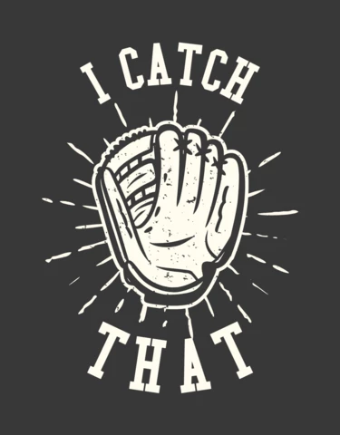 Baseball Glove Vintage T-shirt Design Template