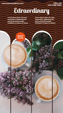 Extraordinary Coffee Instagram Story Post Design Template