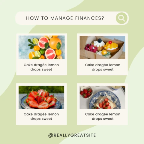 Plantilla de diseño de post de instagram sobre alimentación sana y consejos financieros