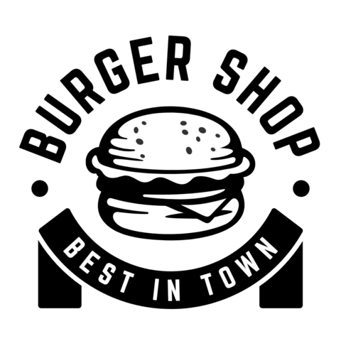 Burger Shop Logo Design Template