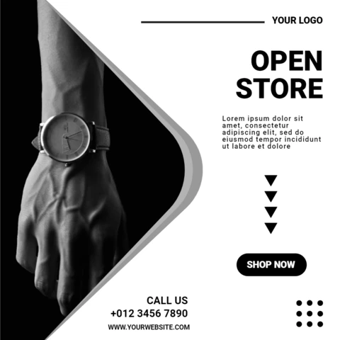 Men Watch Elegant Instagram Post Design Template