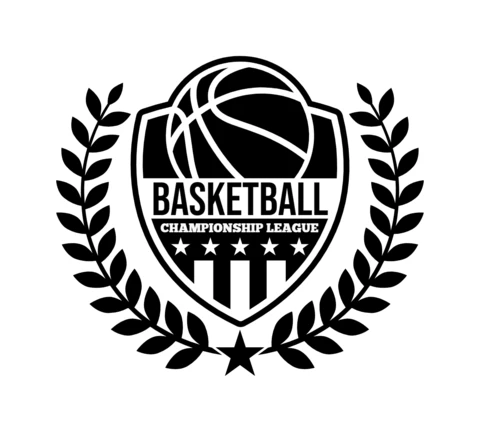 Basketball Sports Club Badge Logo Design Template