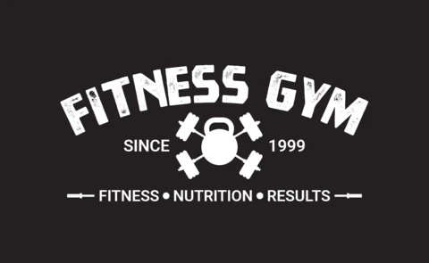 Plantilla de diseño de logotipo de culturista de gimnasio