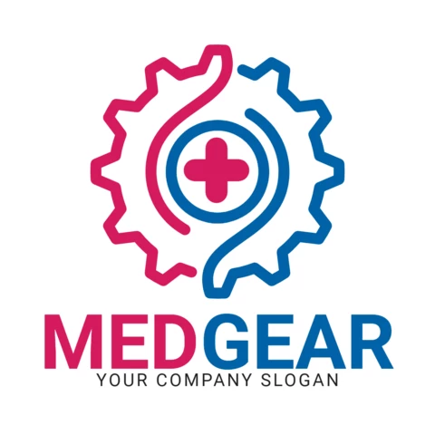 Modèle de conception de logo d'équipement médical