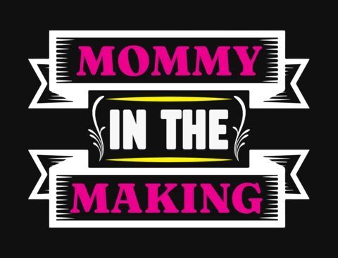 Mommy In The Making T-Shirt Design Template