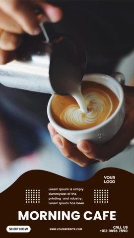 Coffee Shop Instagram Story Post Design Template