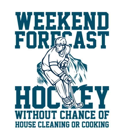 Hockey Player Vintage T-shirt Design Template