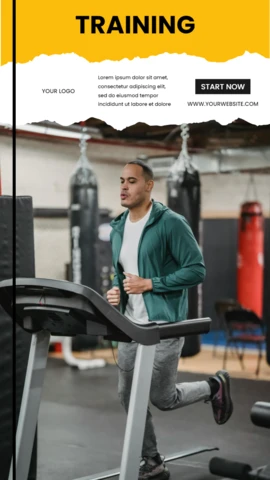 Training Gym Instagram Story Post Design Template