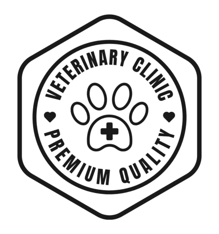 Modelo de design de logotipo de clínica veterinária