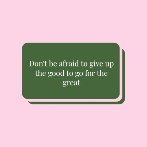 Greatness Over Good Quote Instagram Post Design Template