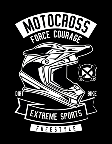 Plantilla de diseño de camiseta de deportes extremos Motocross